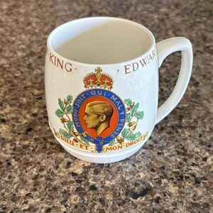1937 Coronation of King Edward Mug British Pottery Manufacturers Federation